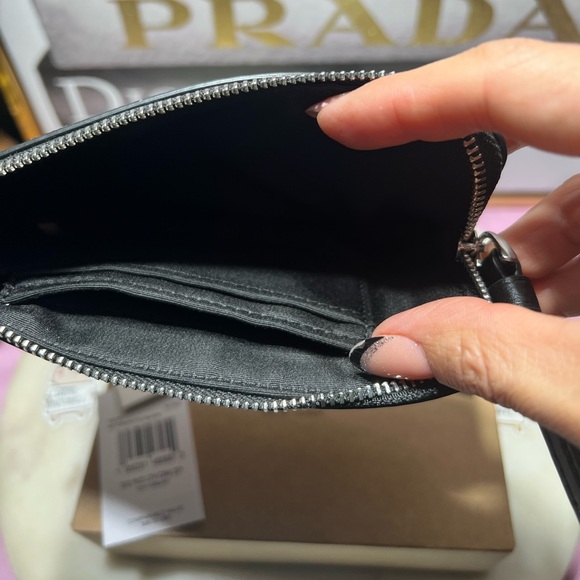 Coach Black monogram  Leather Wristlet NWT - Picture 5 of 9